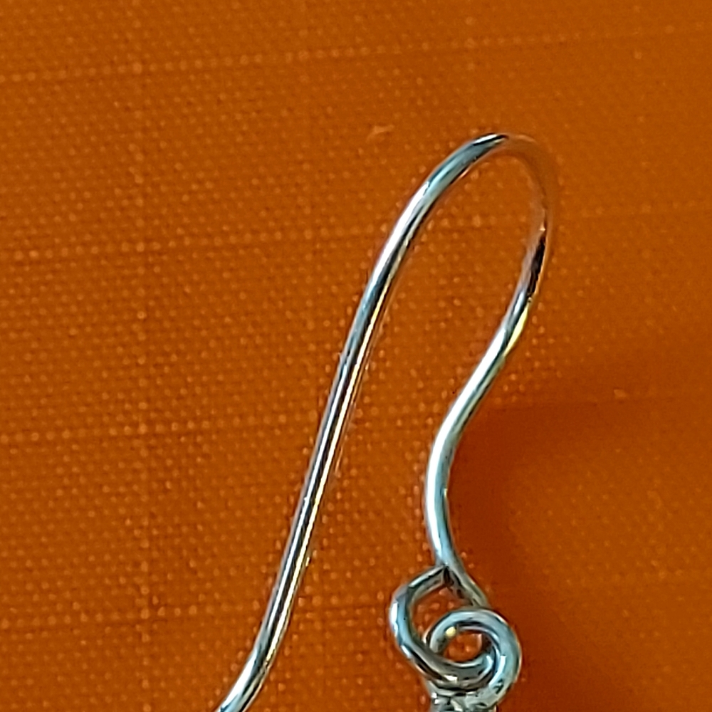 Elegant Sterling Silver Antler Earrings - Picture 9 of 12